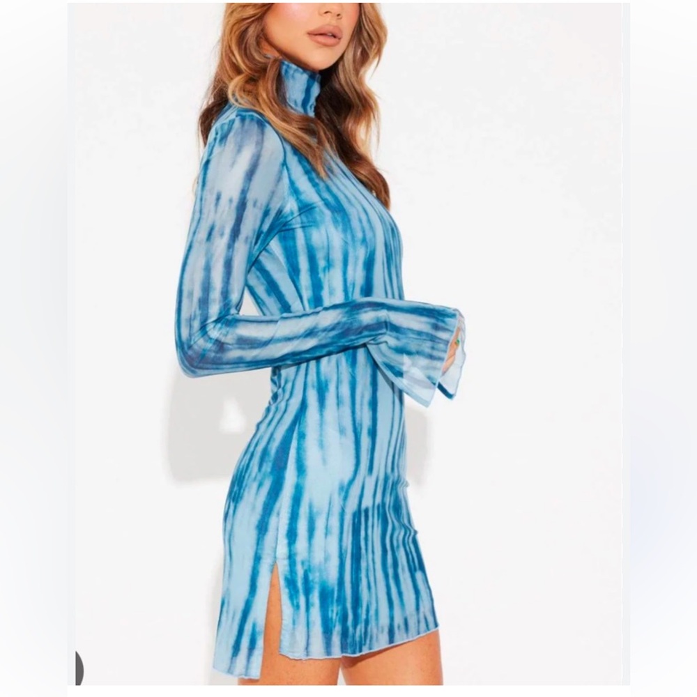 Runaway the Label Blue Tie-Dye Jordi Mini Dress